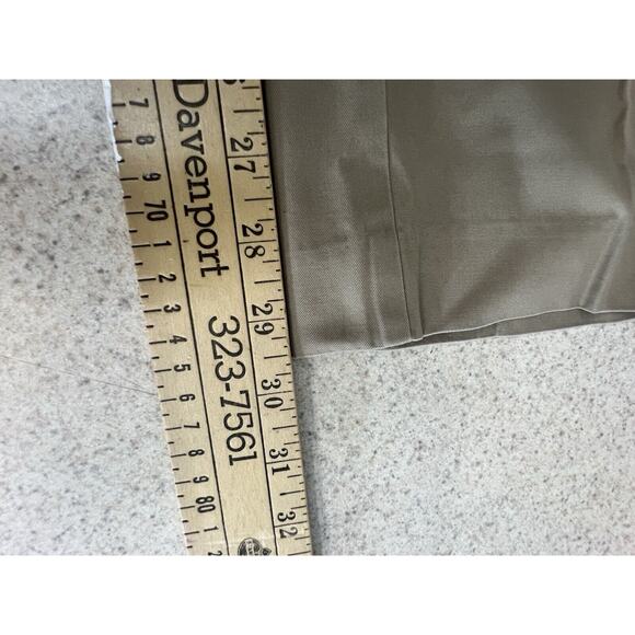 Banana Republic Chinos Mens 35x29.5 Slim Fit Straight Flat Front Khaki Pants - Picture 9 of 10
